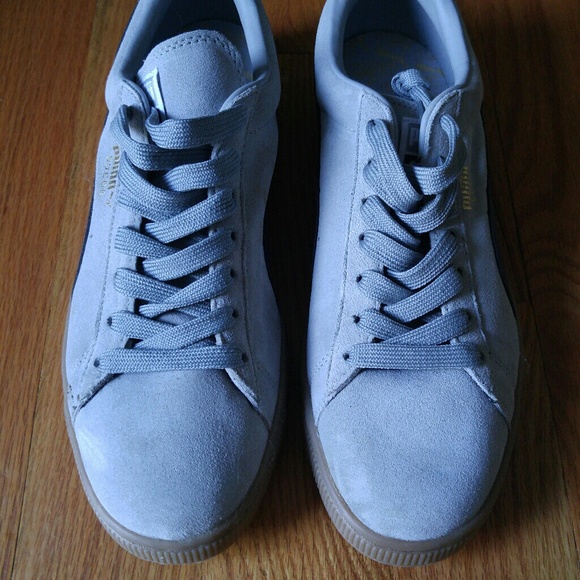 Men's gray suede sneakers *NEVER WORN* - Picture 2 of 5